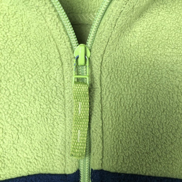 90'S GAP Vintage Half-Zip Fleece Pullover, Men's Size Medium polyester green type yellow green Vintage Second Hand