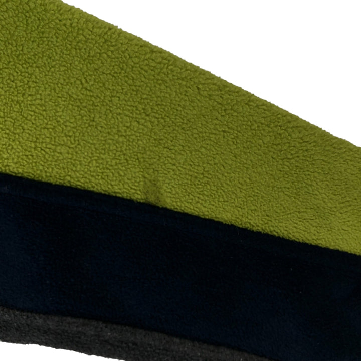 90'S GAP Vintage Half-Zip Fleece Pullover, Men's Size Medium polyester green type yellow green Vintage Second Hand