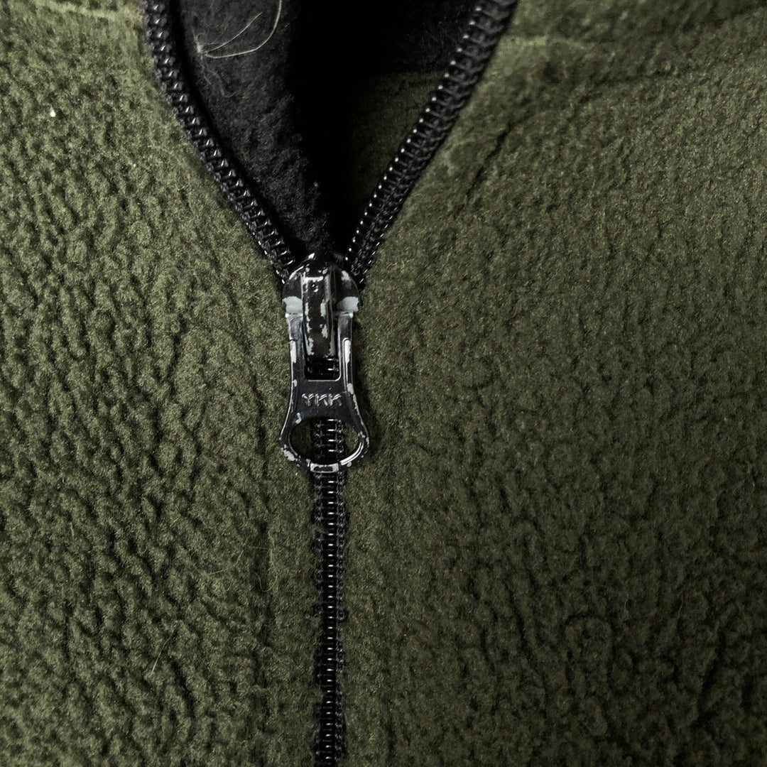 Vintage 90'S Timberland Half-Zip Fleece Pullover, Men's XL polyester Khaki type Vintage Second Hand