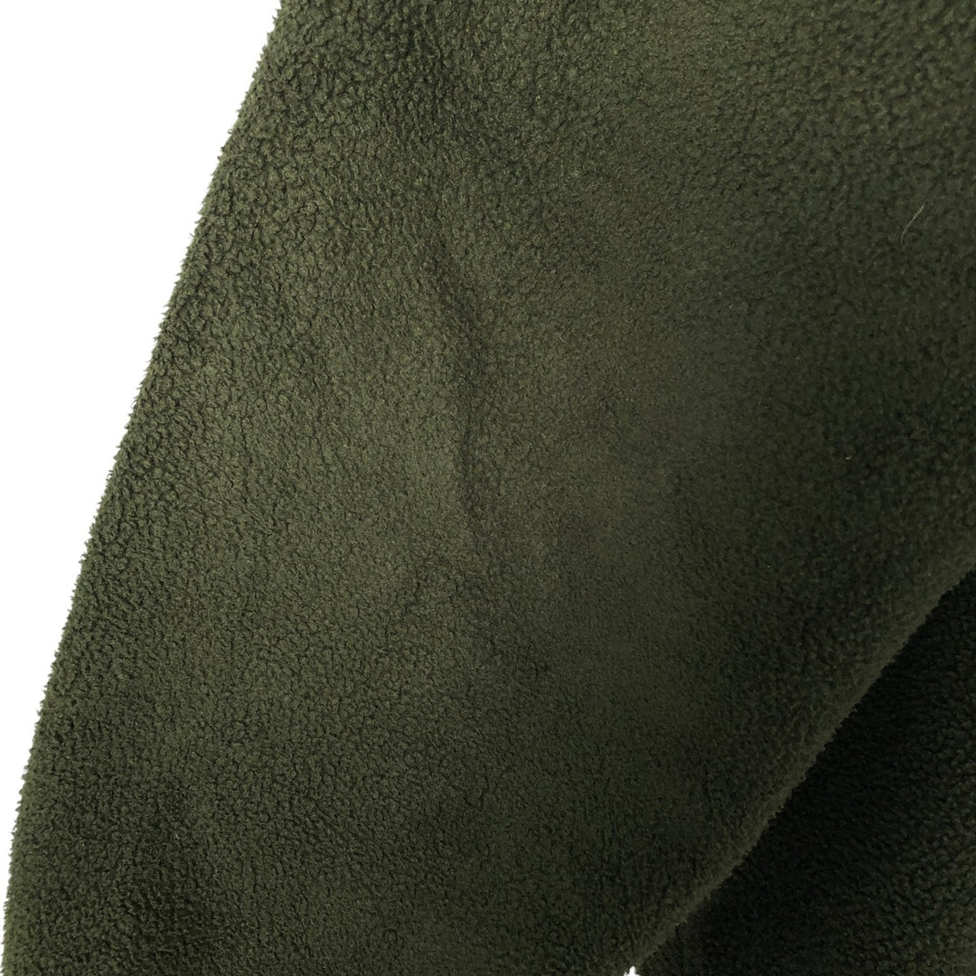 Vintage 90'S Timberland Half-Zip Fleece Pullover, Men's XL polyester Khaki type Vintage Second Hand