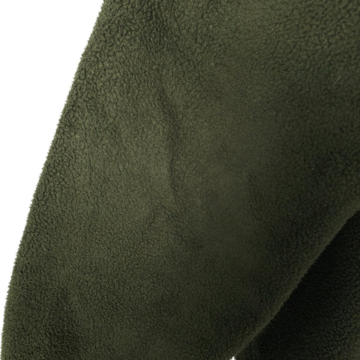 Vintage 90'S Timberland Half-Zip Fleece Pullover, Men's XL polyester Khaki type Vintage Second Hand