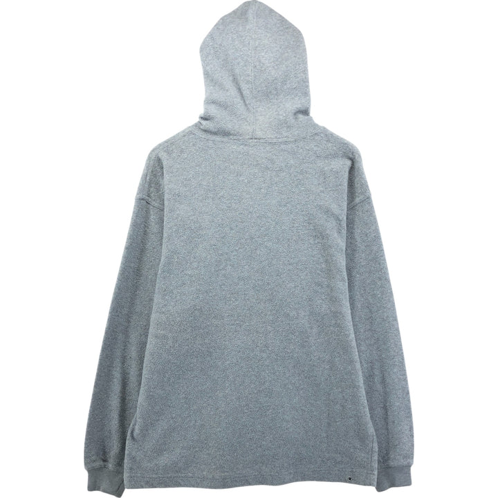 90'S FILA Sweatshirt Pullover Hoodie, Made in USA, Men's M Size, Vintage polyester gray type Vintage Second Hand