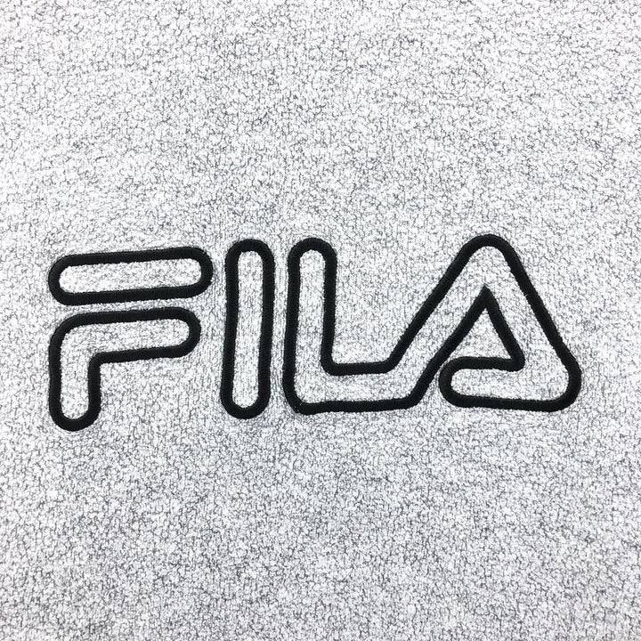 90'S FILA Sweatshirt Pullover Hoodie, Made in USA, Men's M Size, Vintage polyester gray type Vintage Second Hand