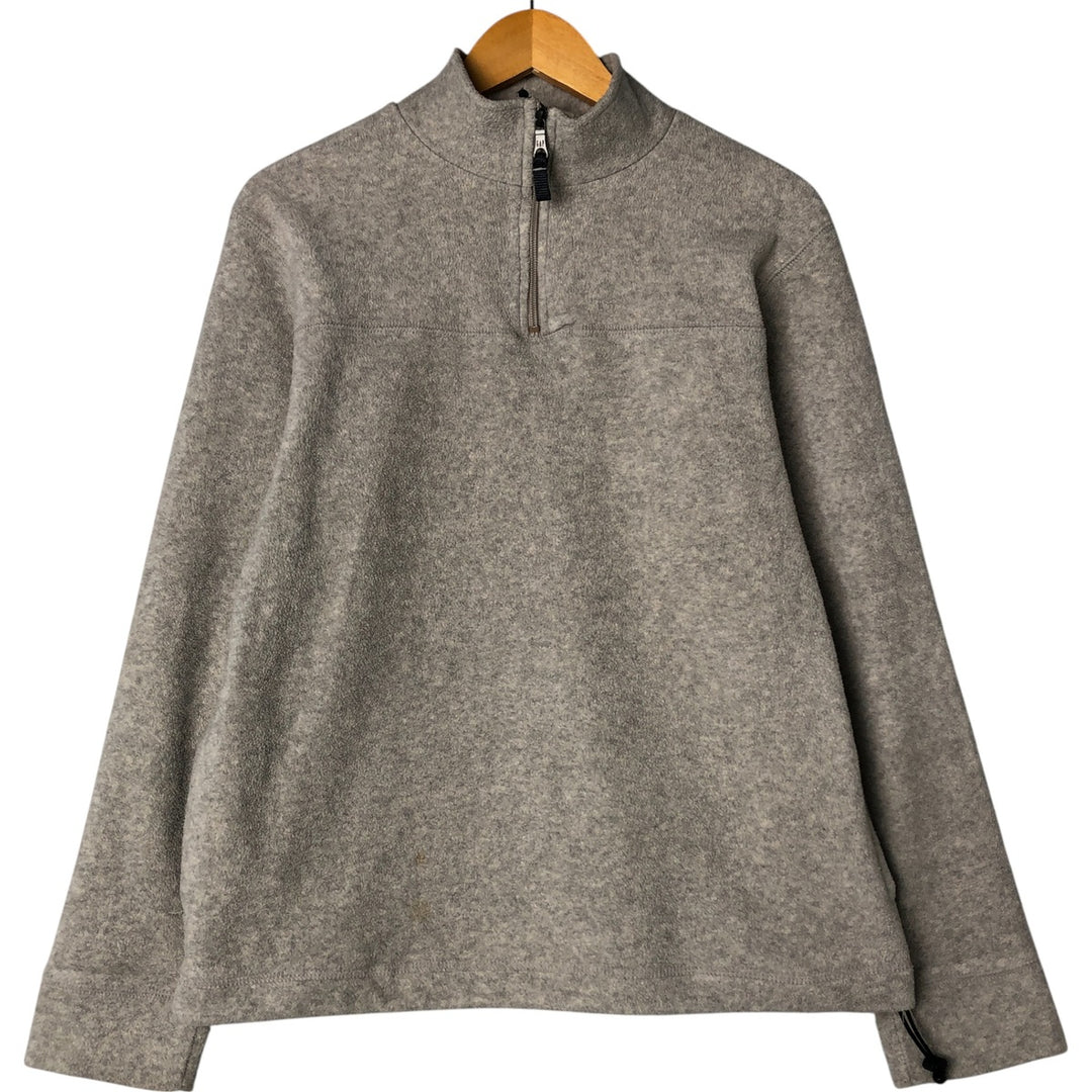 90'S GAP Vintage Half-Zip Fleece Pullover, Men's Size Medium polyester gray type Vintage Second Hand