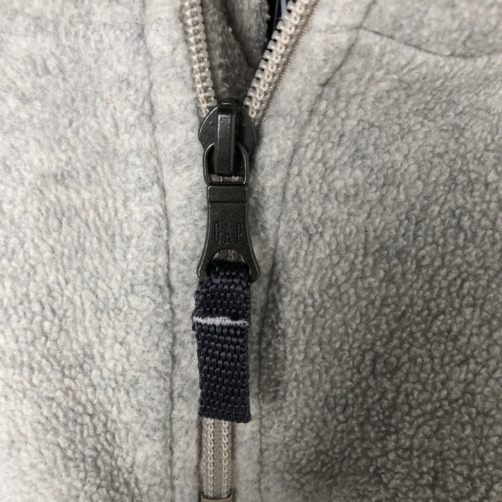 90'S GAP Vintage Half-Zip Fleece Pullover, Men's Size Medium polyester gray type Vintage Second Hand