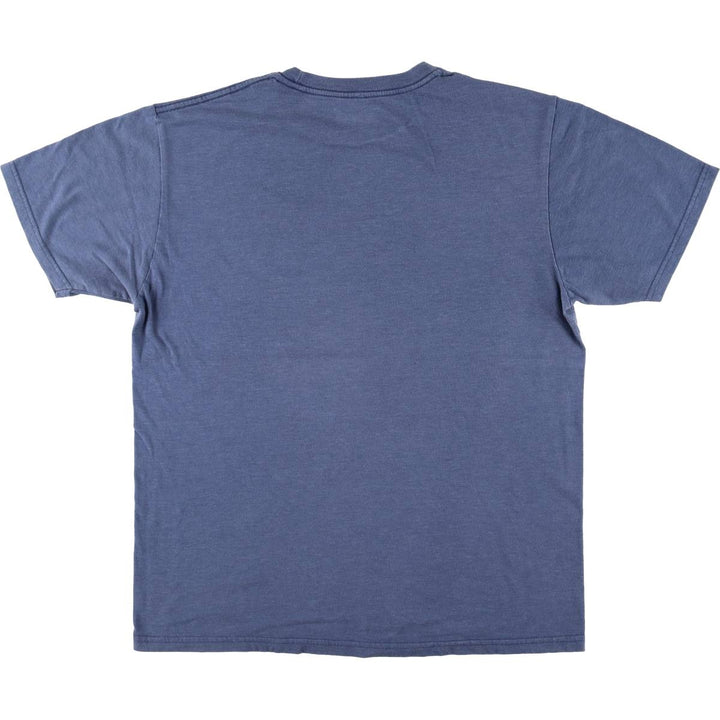 NIRVANA Nirvana Band T-shirt, Band T, Men's L size cotton blue type Vintage Second Hand