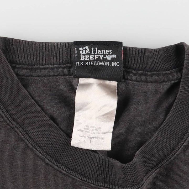 00'S Harley-Davidson Motorcycle Bike T-shirt Made in USA Men's L size cotton Charcoal Vintage Second Hand