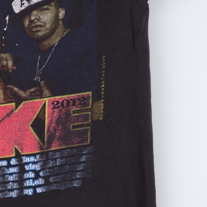Hanes DRAKE Rap T-shirt, Men's M size cotton black type Vintage Second Hand