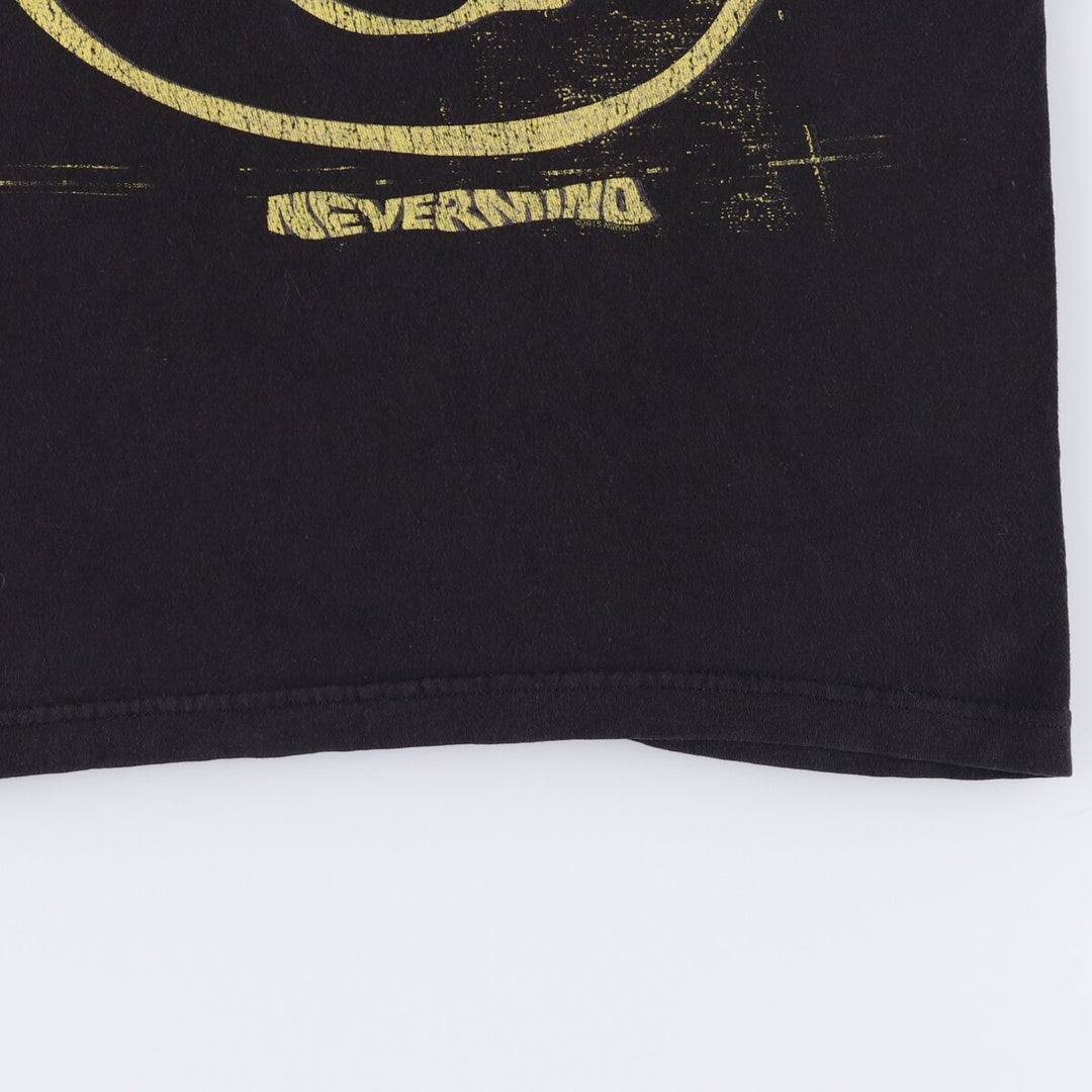 TULTEX NIRVANA Nirvana Band T-shirt, Men's M size cotton black type Vintage Second Hand