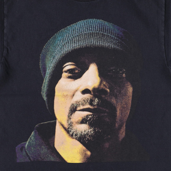 SNOOP DOGG Snoop Dogg Rap T-shirt Rap T Men's M size unclear black type Vintage Second Hand
