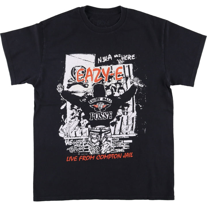 EAZY-E Easy E Rap T-shirt Rap T Men's M size cotton black type Vintage Second Hand