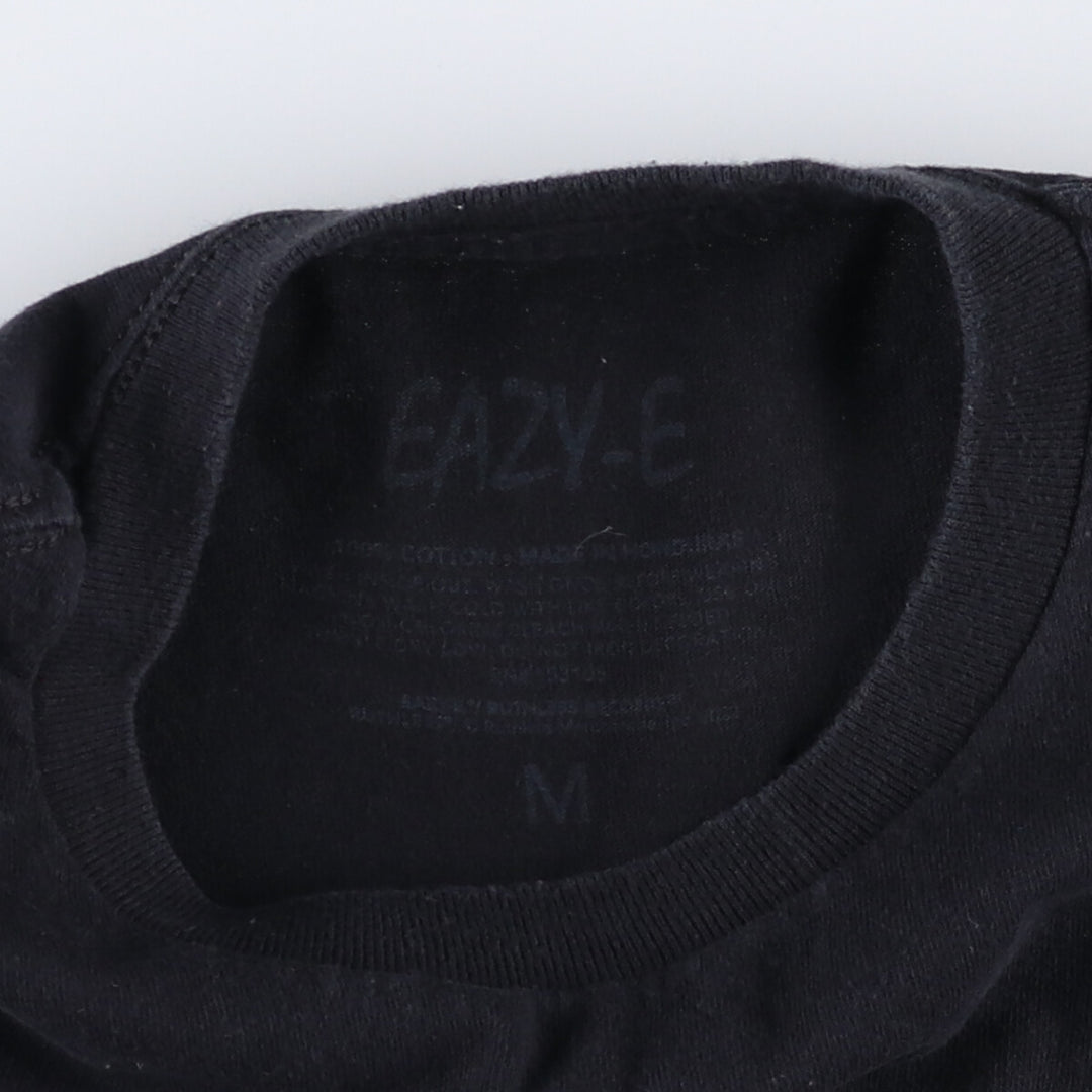 EAZY-E Easy E Rap T-shirt Rap T Men's M size cotton black type Vintage Second Hand
