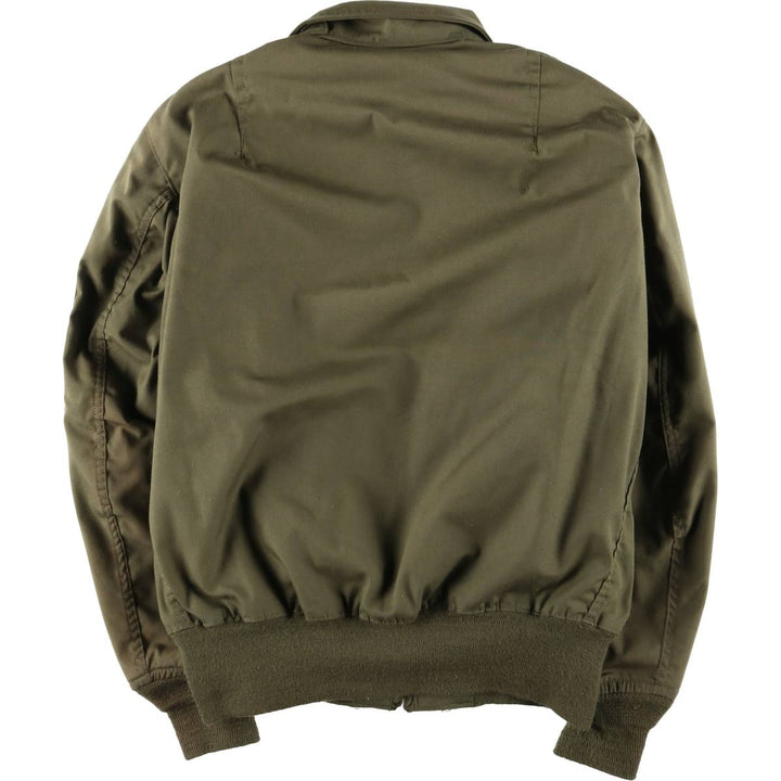 1970'S US military helicopter crew jacket, military flight jacket, made in USA, MEDIUM-REGULAR, men's size M, vintage Nylon Khaki type Vintage Second Hand