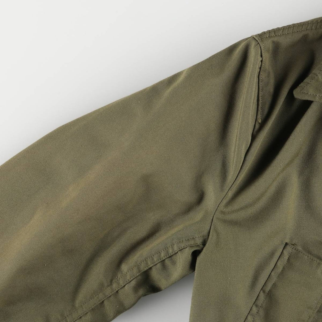 1970'S US military helicopter crew jacket, military flight jacket, made in USA, MEDIUM-REGULAR, men's size M, vintage Nylon Khaki type Vintage Second Hand
