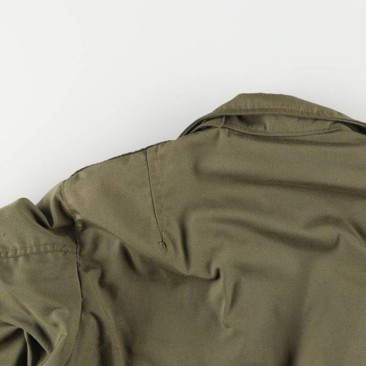 1970'S US military helicopter crew jacket, military flight jacket, made in USA, MEDIUM-REGULAR, men's size M, vintage Nylon Khaki type Vintage Second Hand