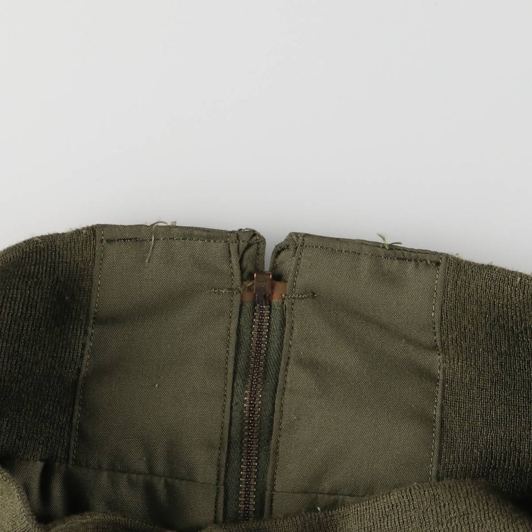 1970'S US military helicopter crew jacket, military flight jacket, made in USA, MEDIUM-REGULAR, men's size M, vintage Nylon Khaki type Vintage Second Hand