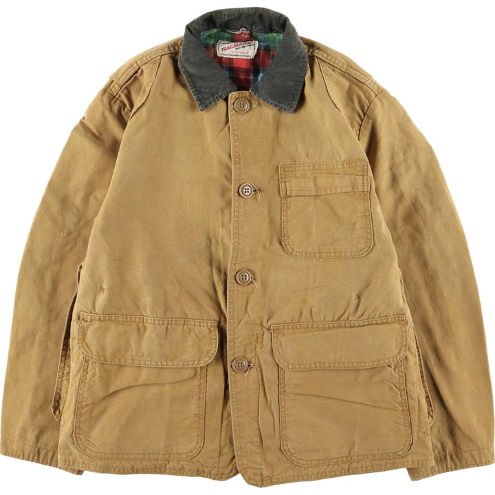 60s~ TRAILBLAZER Hunting Jacket, Men's M Size, Vintage unclear Beige type Vintage Second Hand