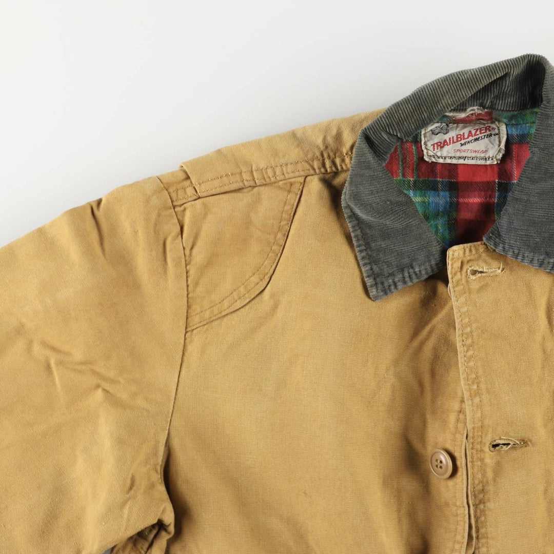 60s~ TRAILBLAZER Hunting Jacket, Men's M Size, Vintage unclear Beige type Vintage Second Hand