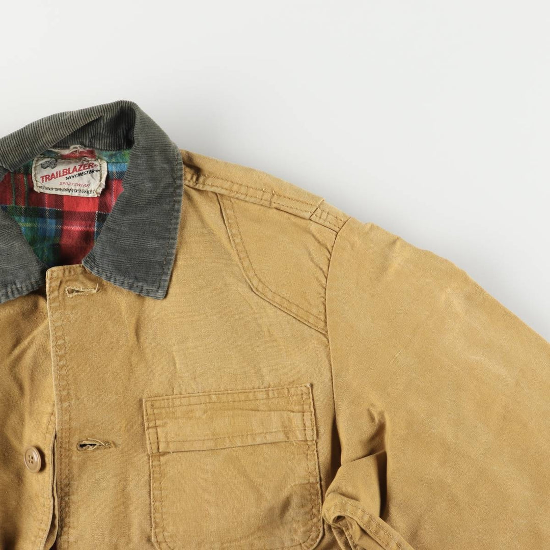 60s~ TRAILBLAZER Hunting Jacket, Men's M Size, Vintage unclear Beige type Vintage Second Hand