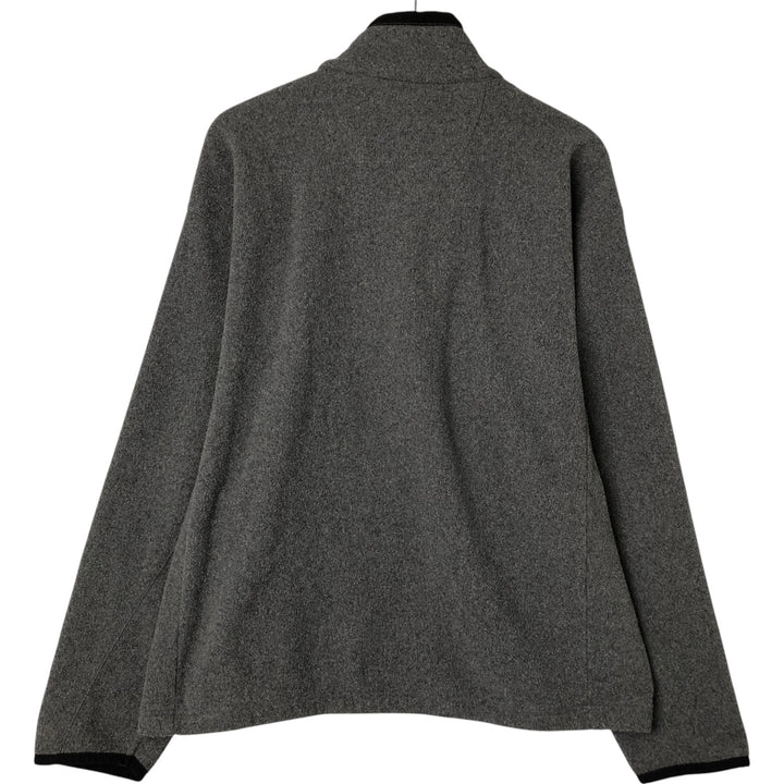 Ralph Lauren Chaps Half-Zip Fleece Pullover, Men's XL polyester gray type Vintage Second Hand