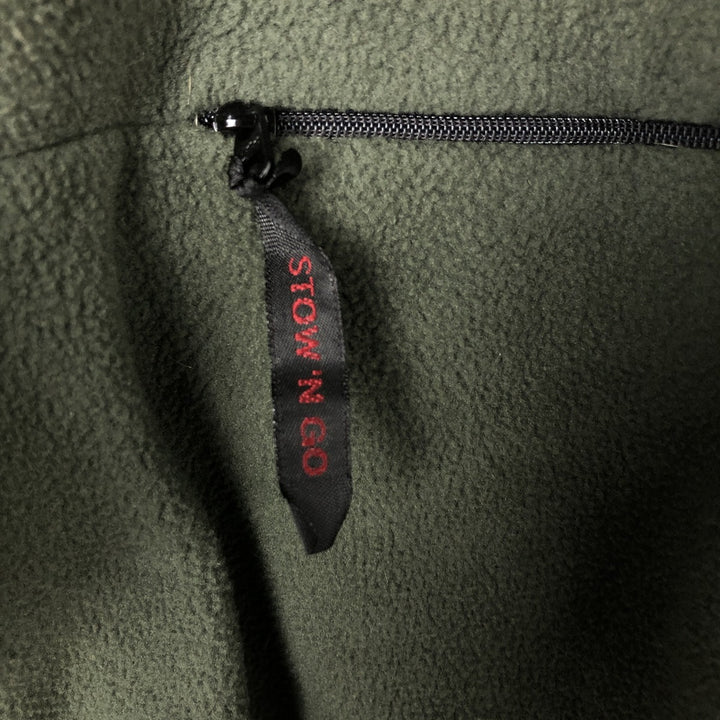 90s-00'S Timberland WEATHERGEAR Fleece Pullover Parka, Men's Size L polyester Khaki type Vintage Second Hand