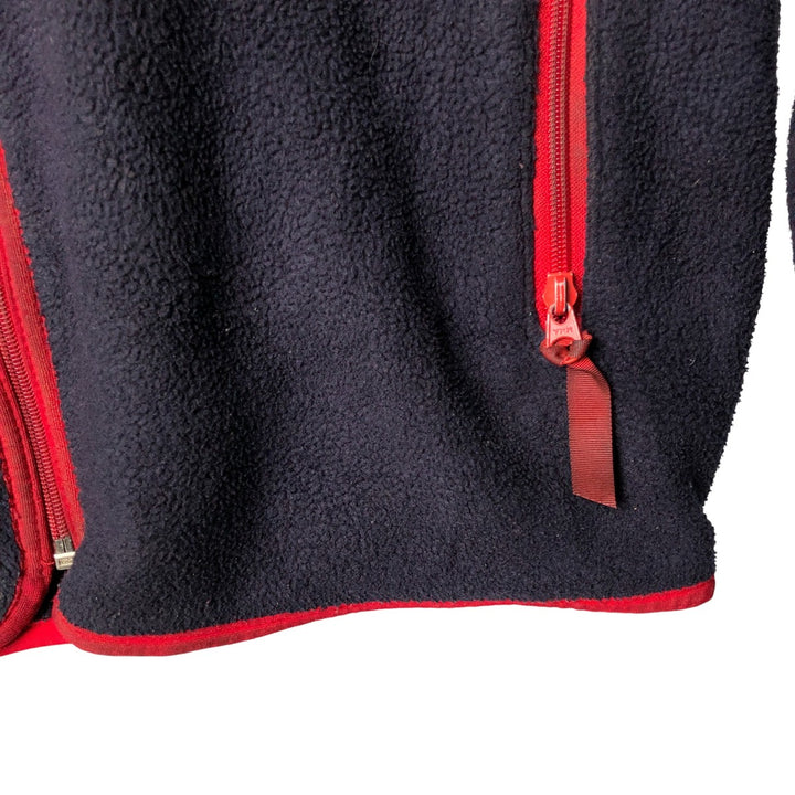2000'S Patagonia Synchilla Cardigan 25501F9 Fleece Jacket, Made in USA, Men's Size L polyester navy blue type Vintage Second Hand