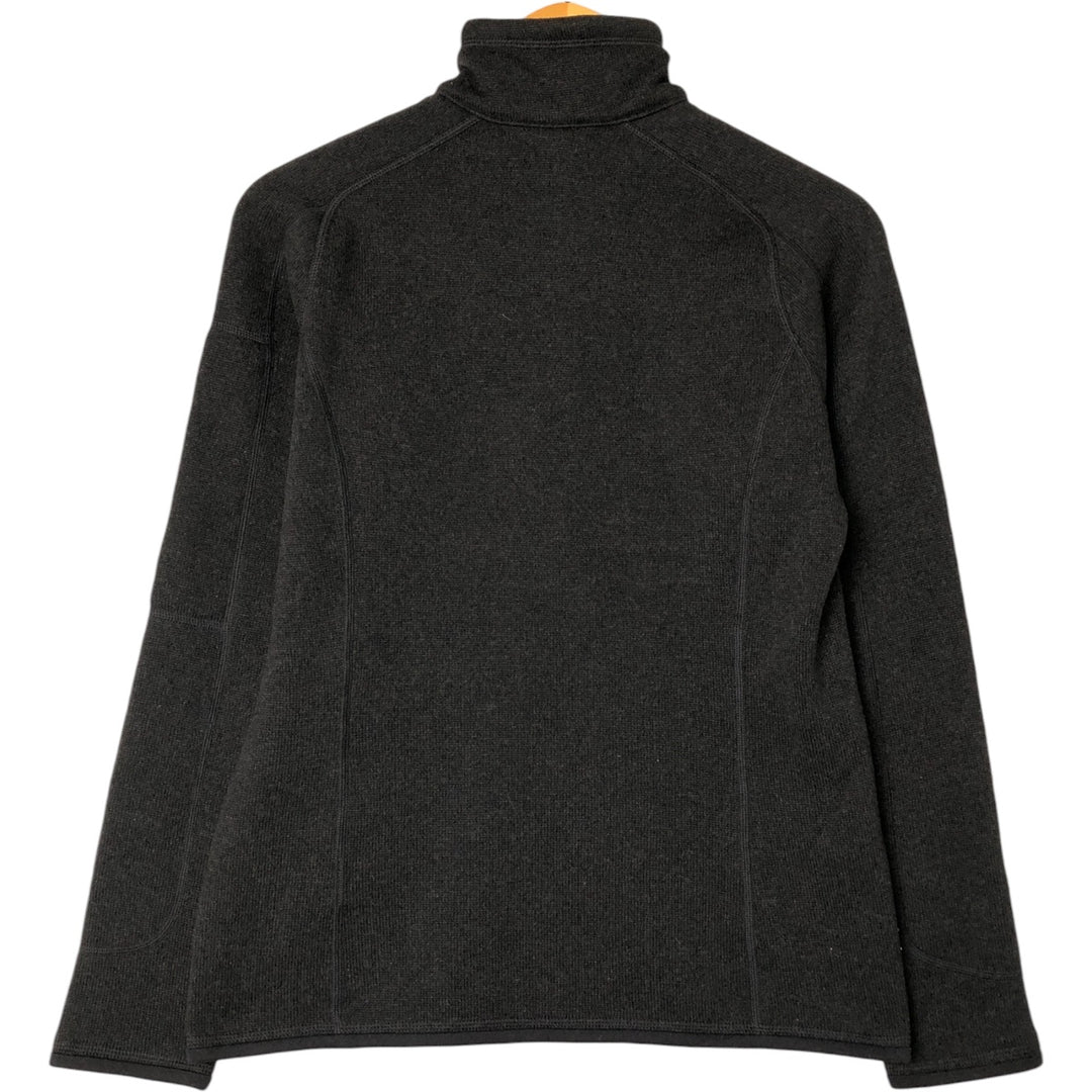 Patagonia 25617FA17 Half-Zip Fleece Pullover, Women's Size Medium polyester black type Vintage Second Hand