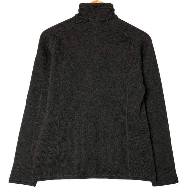 Patagonia 25617FA17 Half-Zip Fleece Pullover, Women's Size Medium polyester black type Vintage Second Hand