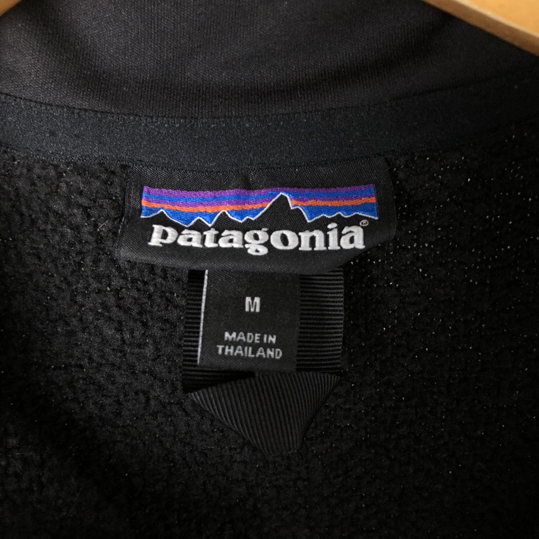 Patagonia 25617FA17 Half-Zip Fleece Pullover, Women's Size Medium polyester black type Vintage Second Hand