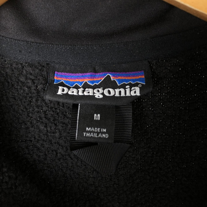 Patagonia 25617FA17 Half-Zip Fleece Pullover, Women's Size Medium polyester black type Vintage Second Hand
