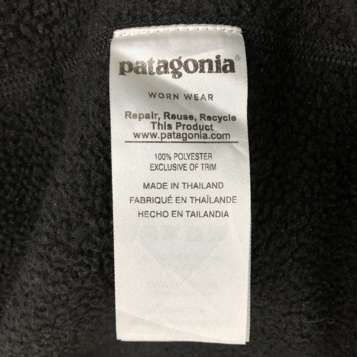 Patagonia 25617FA17 Half-Zip Fleece Pullover, Women's Size Medium polyester black type Vintage Second Hand