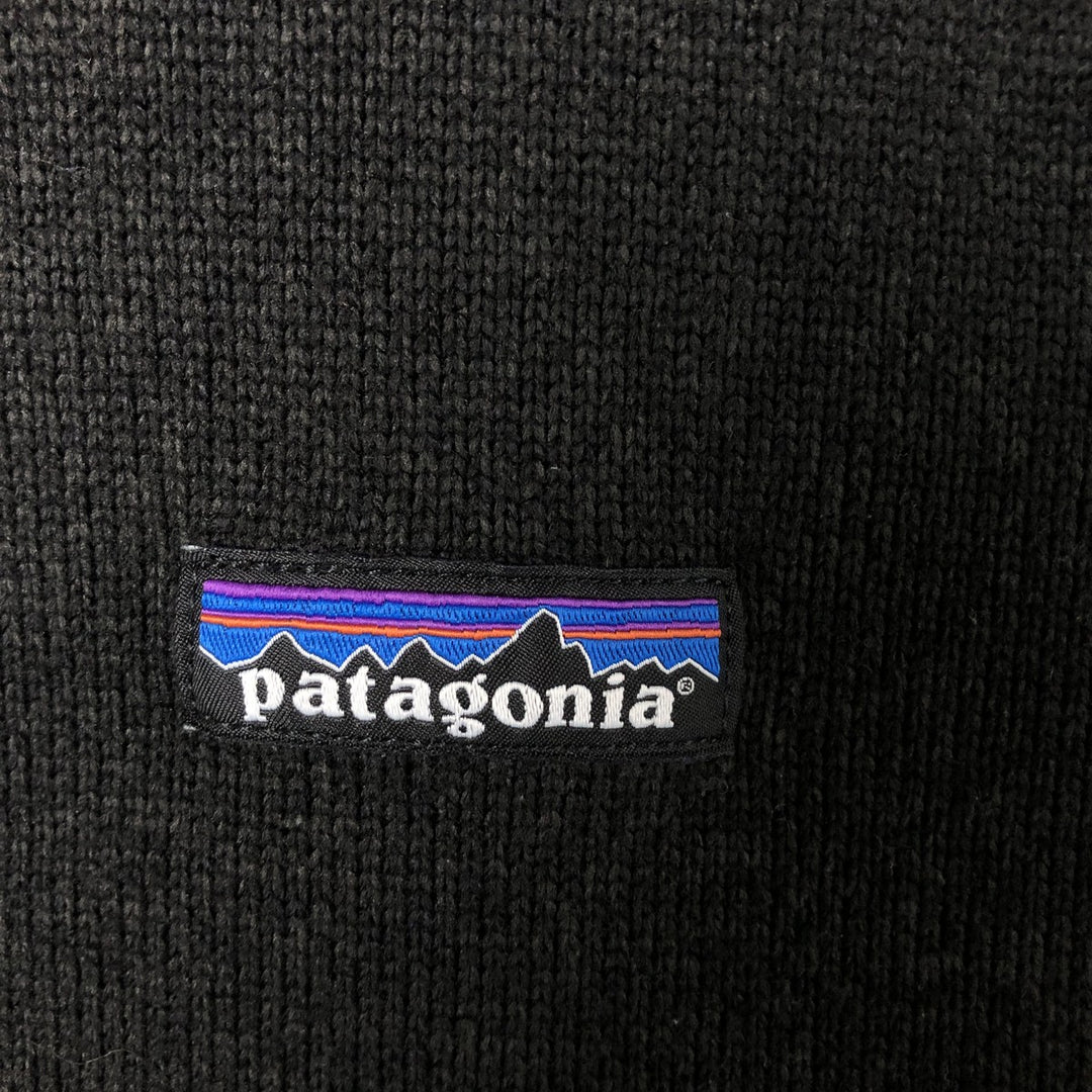 Patagonia 25617FA17 Half-Zip Fleece Pullover, Women's Size Medium polyester black type Vintage Second Hand