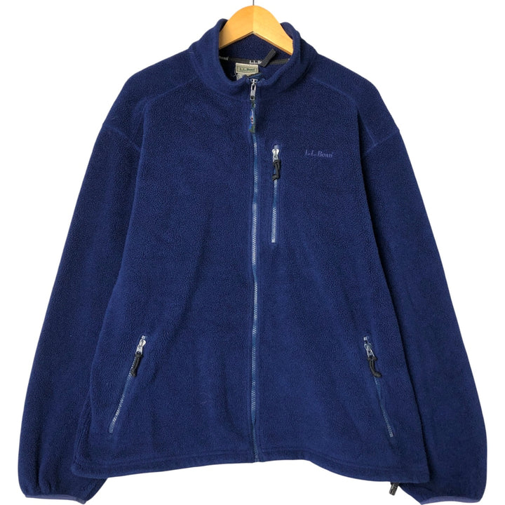Vintage LL Bean fleece jacket from the 1980'S to 1990s, size XL, men's. unclear Navy blue Vintage Second Hand