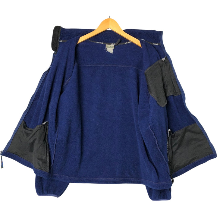 Vintage LL Bean fleece jacket from the 1980'S to 1990s, size XL, men's. unclear Navy blue Vintage Second Hand