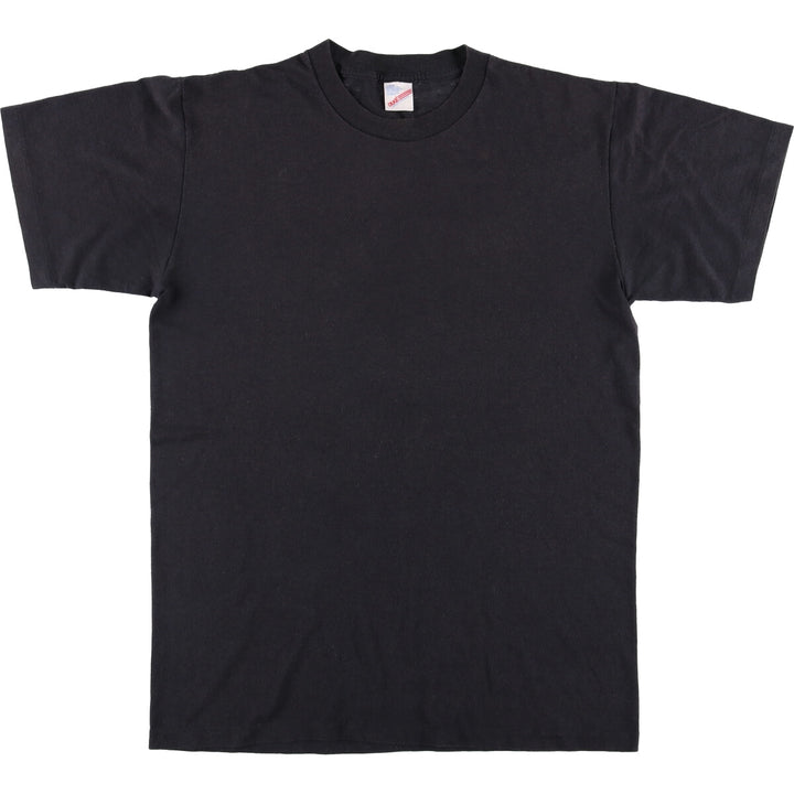 90'S Duke plain T-shirt, made in the USA, men's size L, vintage polyester black type Vintage Second Hand