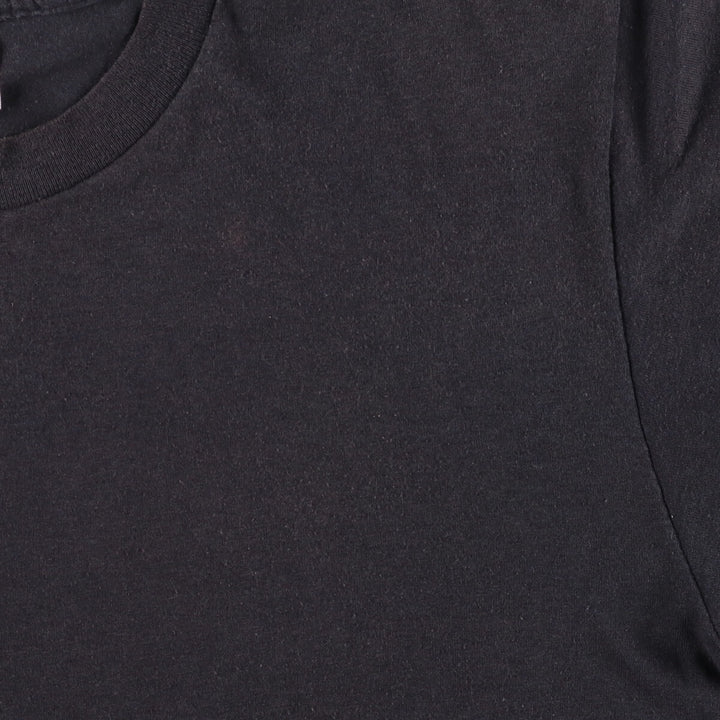 90'S Duke plain T-shirt, made in the USA, men's size L, vintage polyester black type Vintage Second Hand