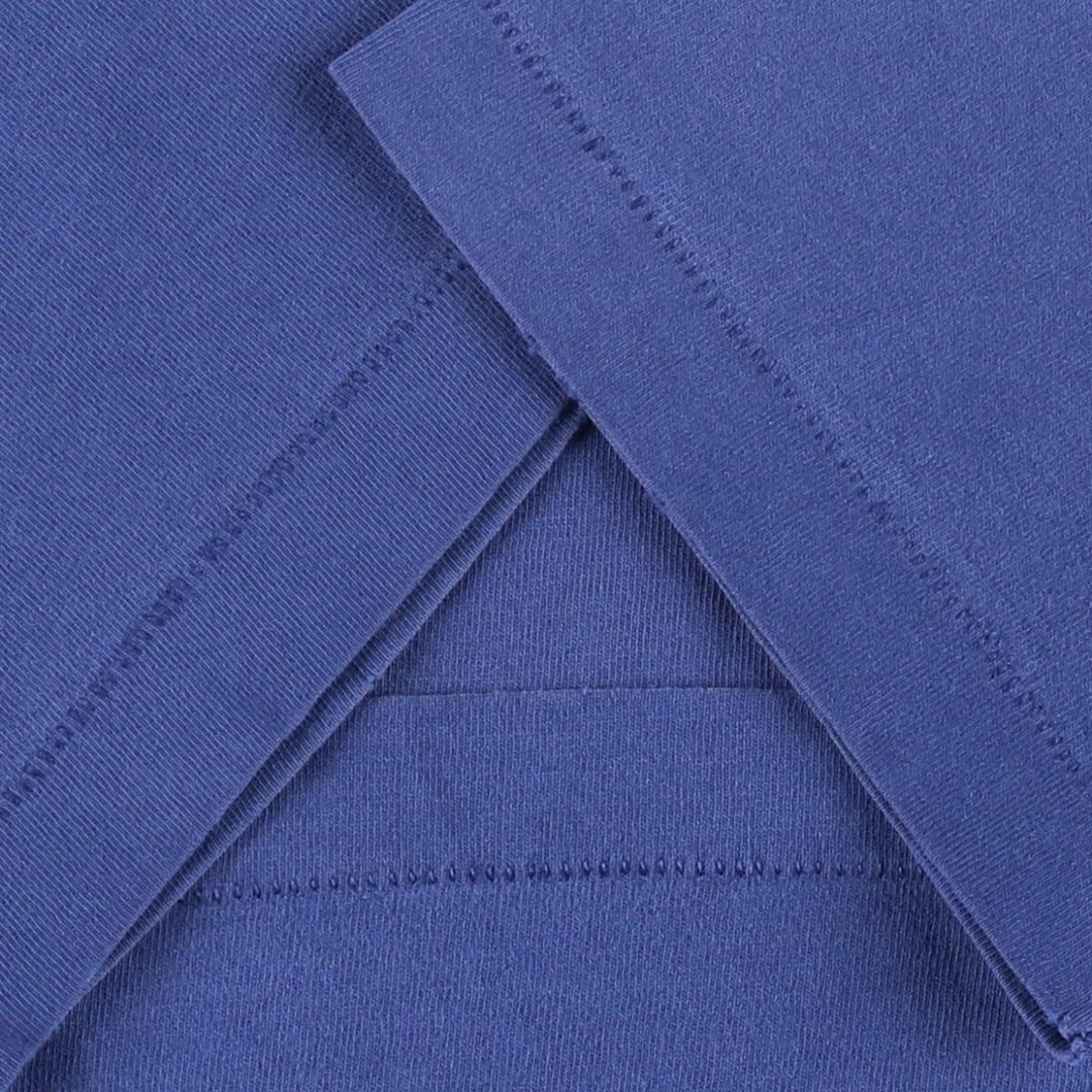 90'S Fruit of the Loom plain pocket T-shirt made in the USA, men's size L, vintage cotton Navy blue Vintage Second Hand