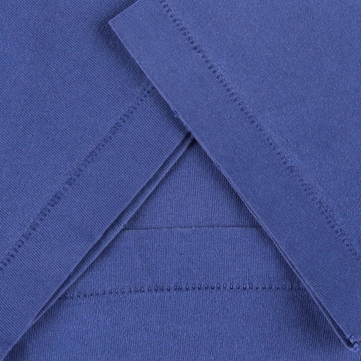90'S Fruit of the Loom plain pocket T-shirt made in the USA, men's size L, vintage cotton Navy blue Vintage Second Hand