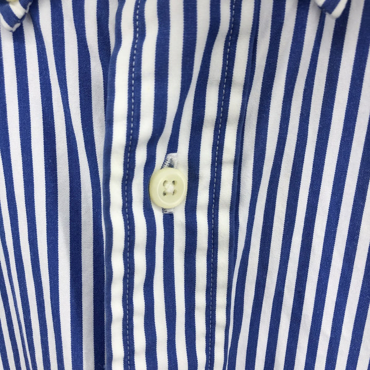Ralph Lauren Classic Fit Long Sleeve Button Down Striped Shirt Men's Size L cotton white type Vintage Second Hand