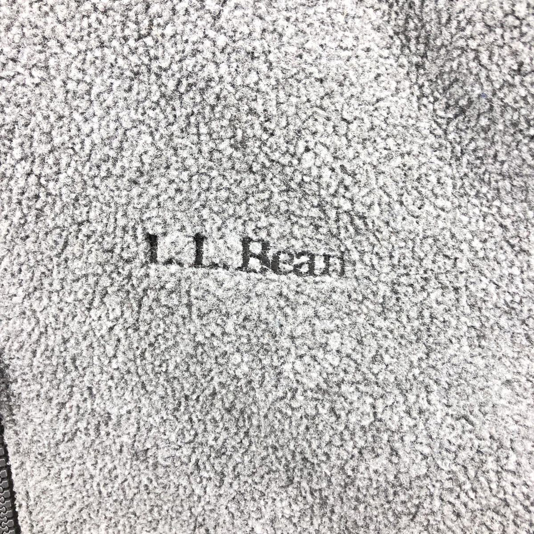 90'S LLBean Vintage Fleece Jacket, Made in USA, Men's Size Medium polyester gray type Vintage Second Hand