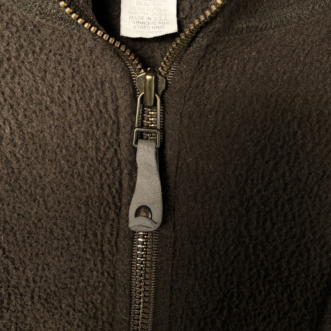 90'S Vintage Columbia Half-Zip Fleece Pullover Hoodie with White Tag, Made in USA, Men's Size L polyester Khaki type Vintage Second Hand