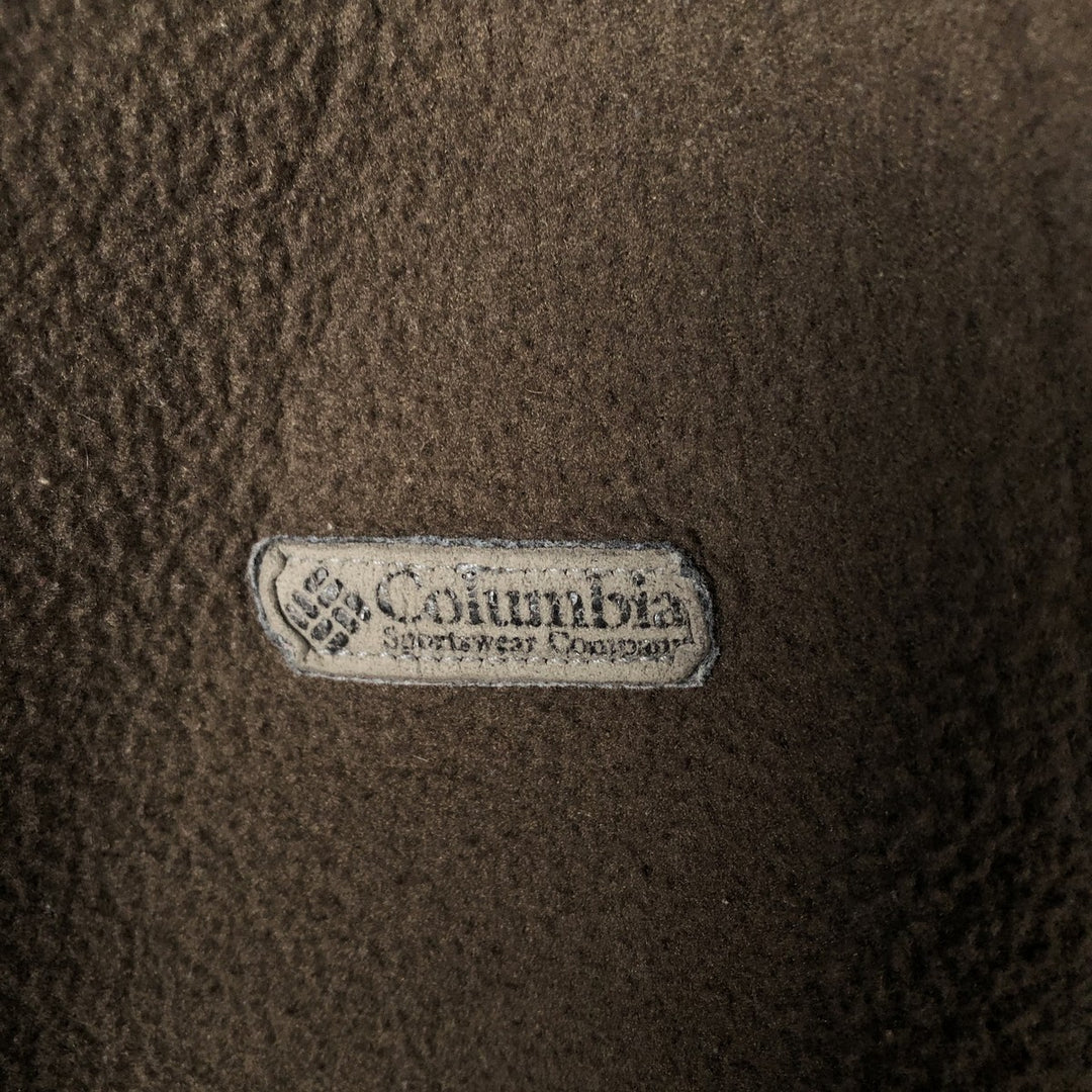 90'S Vintage Columbia Half-Zip Fleece Pullover Hoodie with White Tag, Made in USA, Men's Size L polyester Khaki type Vintage Second Hand