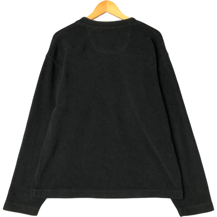 90'S GAP Old Gap V-neck fleece top, men's size XL, vintage polyester black type Vintage Second Hand