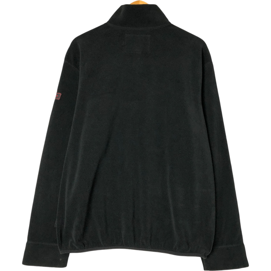 90'S Ralph Lauren POLO SPORT half-zip fleece pullover, men's size XL polyester black type Vintage Second Hand