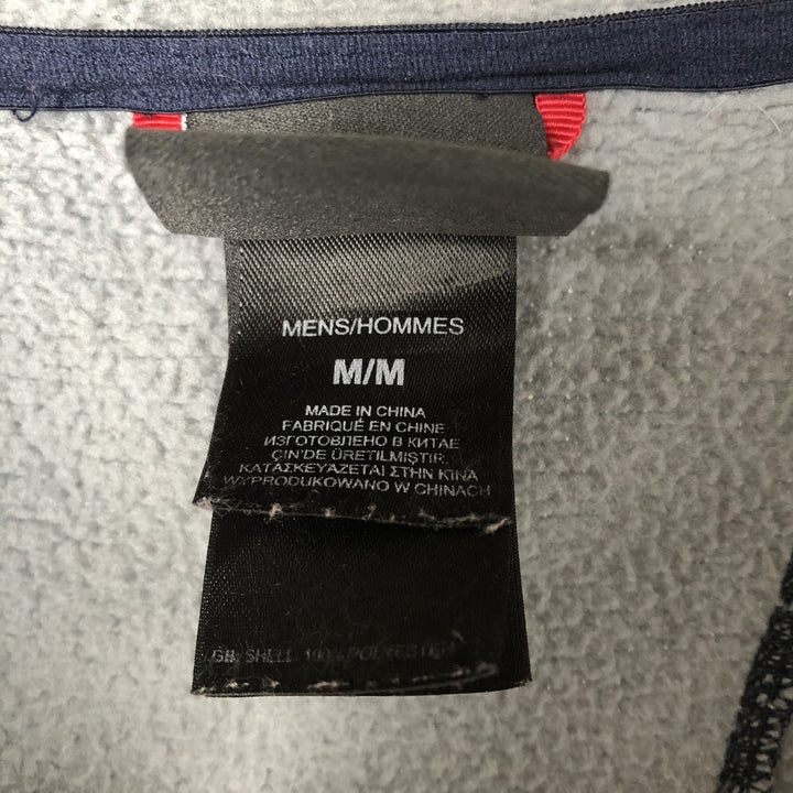 THE NORTH FACE All-Over Fair Isle Pattern Half-Zip Fleece Pullover, Men's Size Medium polyester navy blue type Vintage Second Hand