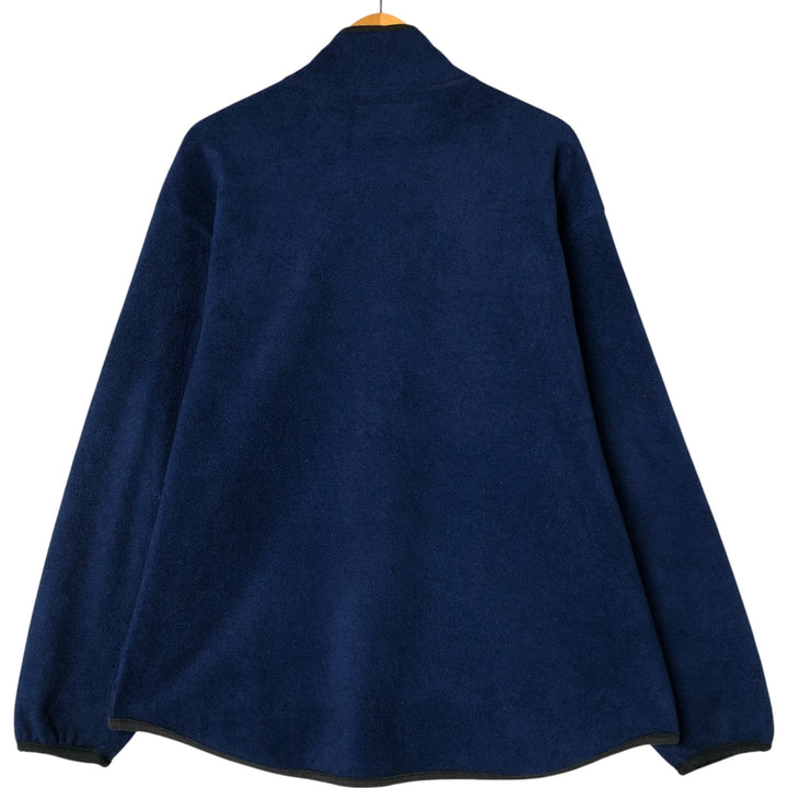 1990'S Vintage Levi's Fleece Jacket, Made in Canada, Men's Size L polyester Navy blue Vintage Second Hand