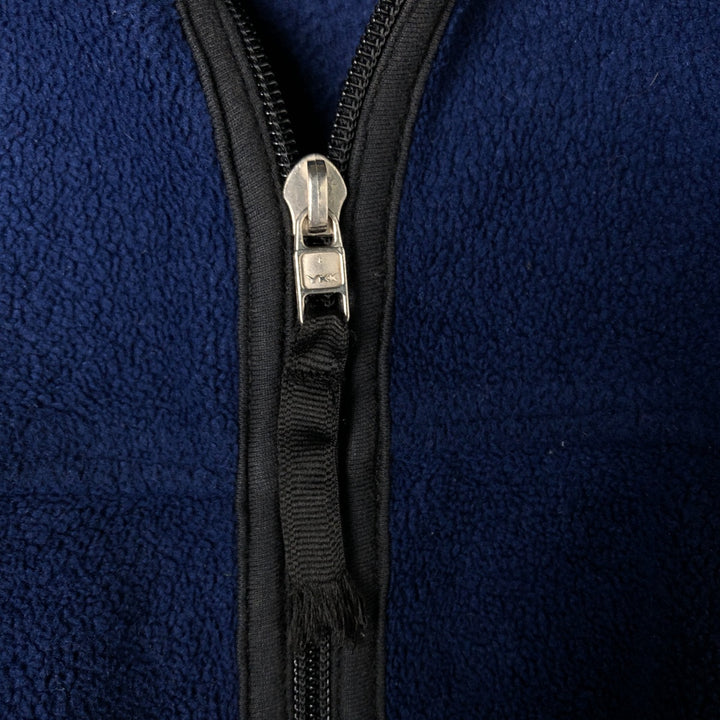 1990'S Vintage Levi's Fleece Jacket, Made in Canada, Men's Size L polyester Navy blue Vintage Second Hand