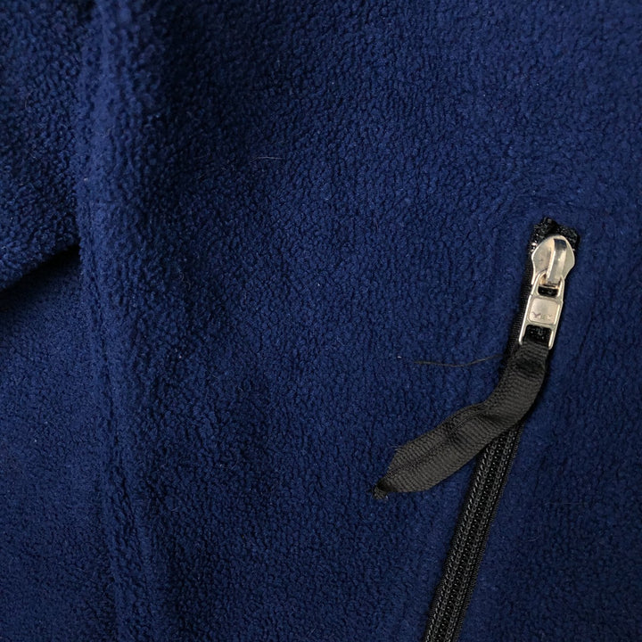 1990'S Vintage Levi's Fleece Jacket, Made in Canada, Men's Size L polyester Navy blue Vintage Second Hand