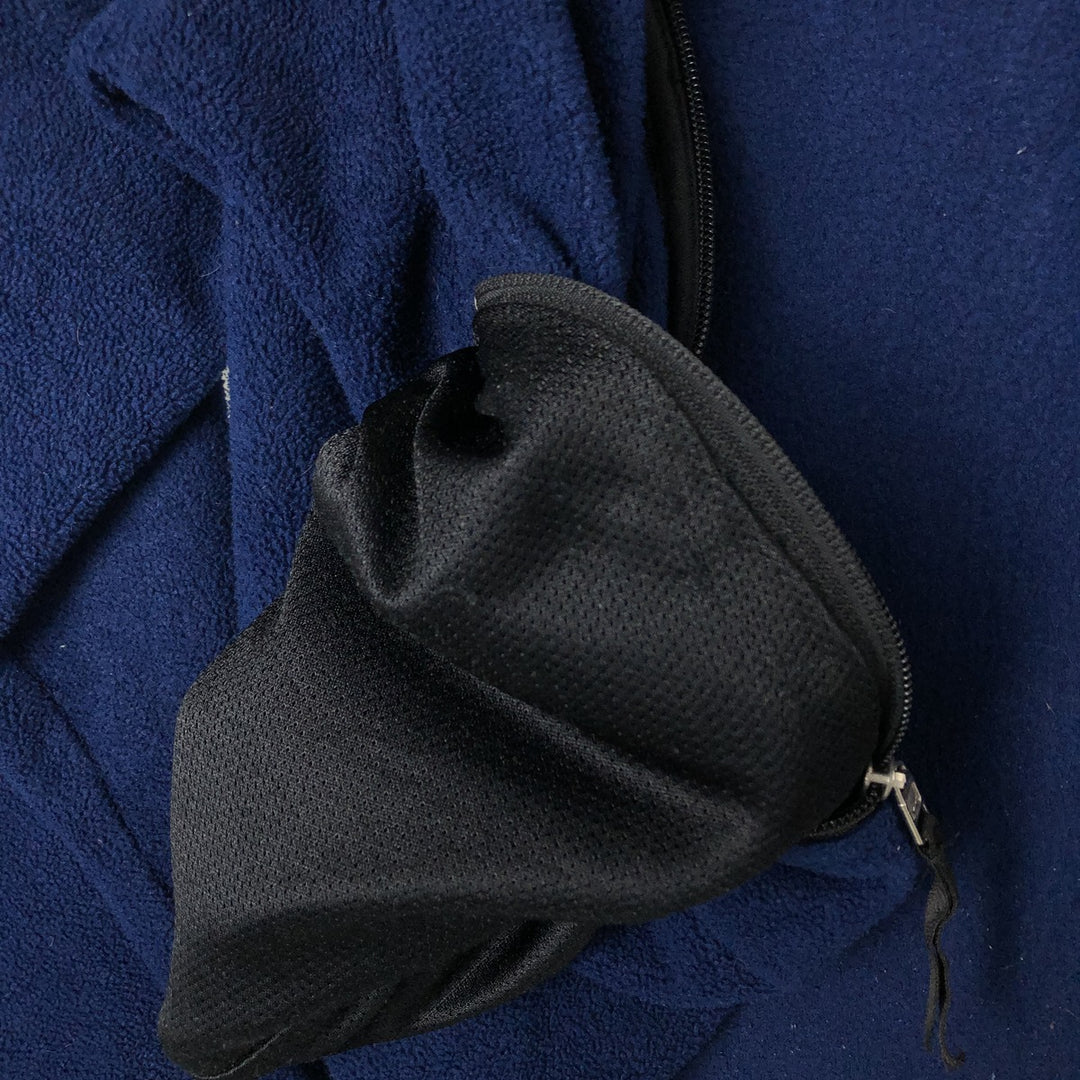 1990'S Vintage Levi's Fleece Jacket, Made in Canada, Men's Size L polyester Navy blue Vintage Second Hand
