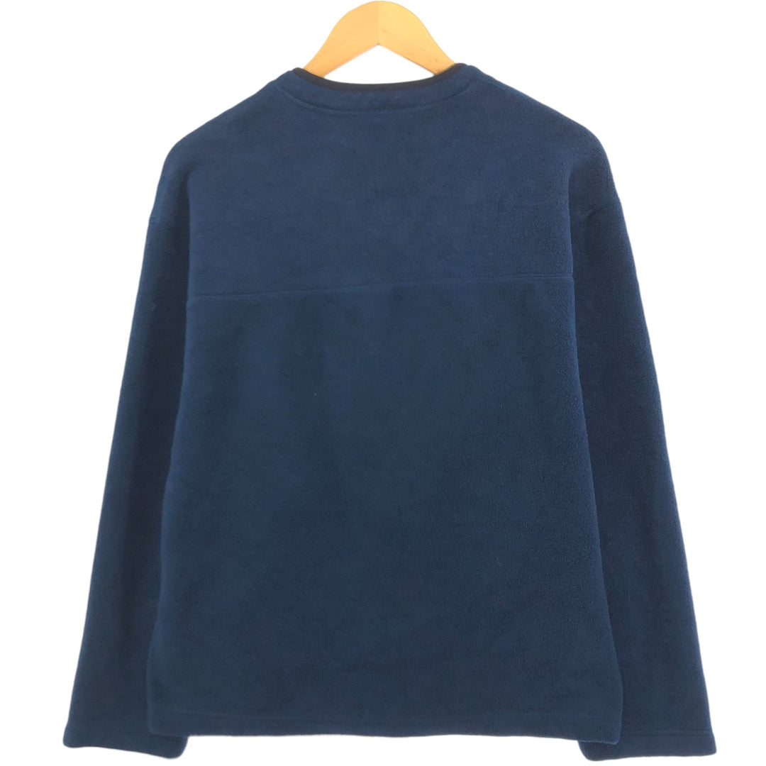 90'S GAP Old Gap V-neck fleece pullover, men's size XL, vintage polyester navy blue type Vintage Second Hand